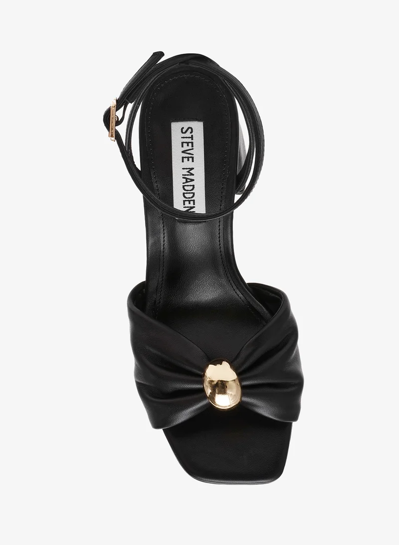 STEVE MADDEN  Nappa Leather Buckle Ornament  Sandals for Women | Best Price UAE